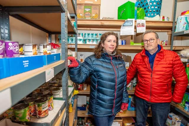 Horncastle Foodbank stalwarts Isobel and Trevor Forrester