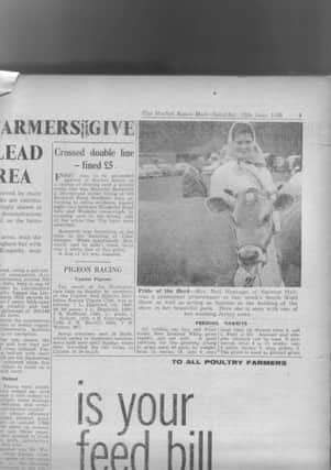 1960: Back in 1960, Mrs Neil Heneage, of Hainton Hall, proved to be a prominent prizewinner at the South Wold Show. EMN-200406-141724001
