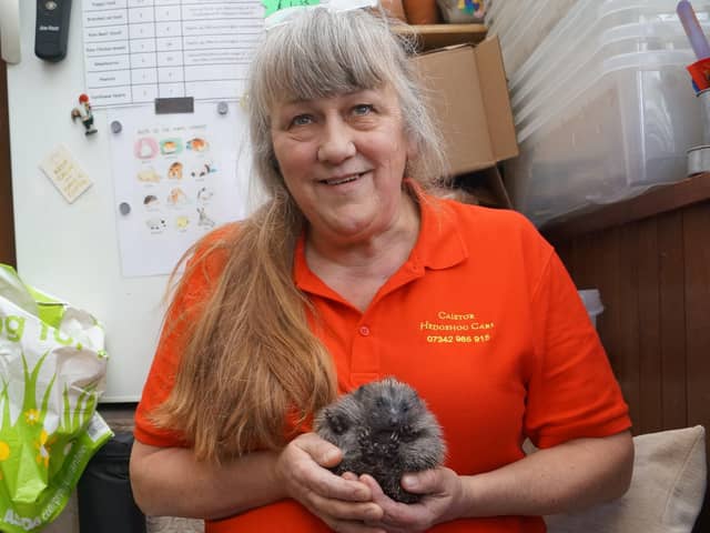 Laurie Fox and Ruby, who arrived at the Caistor centre when she was just three days old EMN-201206-223929001