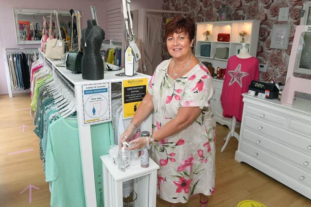 Non-essential shops re-open in Sleaford. Wendy Hanslip - owner of Bellissimo Boutique EMN-200615-161649001