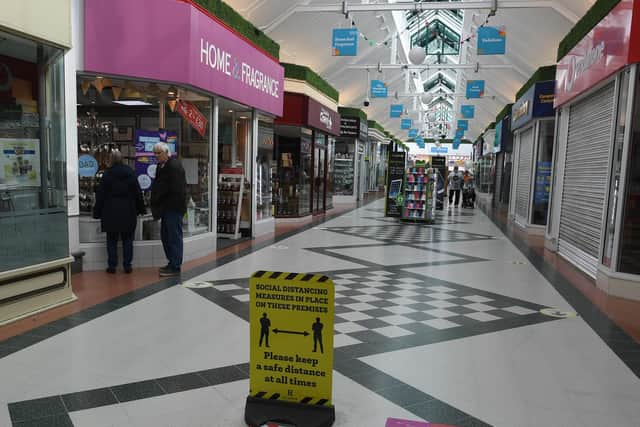 Nearly all the shops are now open in the Hildreds Centre, Skegness.