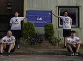 The fundraisers from RAF Coningsby's C4i Squadron.