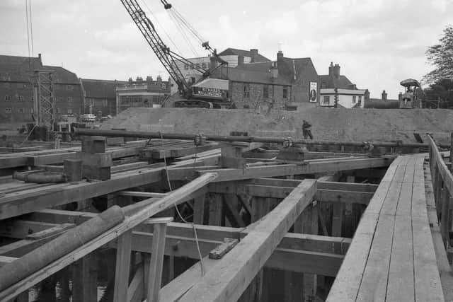 Work on Haven Bridge in May 1965.