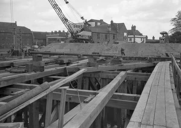 Work on Haven Bridge in May 1965.