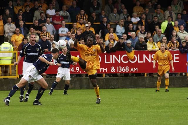 A high boot against Oxford United.