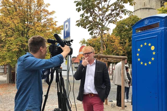 The 'Catch a Falling Star' box reminding us that our friendship will continue beyond Brexit created a huge media interest.
