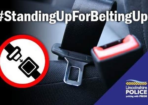 Lincolnshire Police is working with the National Police Chief’s Council to highlight the law on wearing seatbelts in vehicles. EMN-200622-090616001