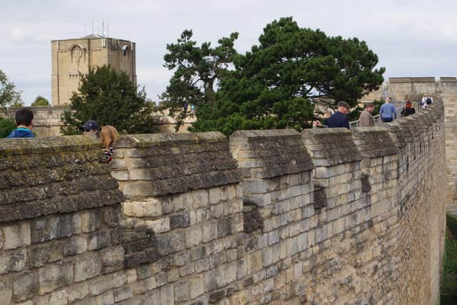 Wall walk at Lincoln Castle EMN-200622-131130001