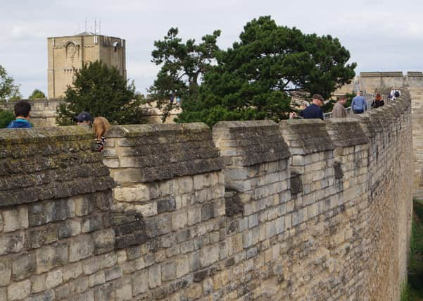 Wall walk at Lincoln Castle EMN-200622-131130001