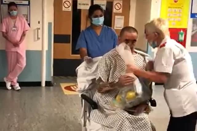 Gary and Astrid are reunited as he leaves ICU