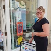 Shop manager Diane Cresswell is delighted to be open again
