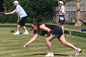 Forbes Road Bowls Club's Helen Holroyd.