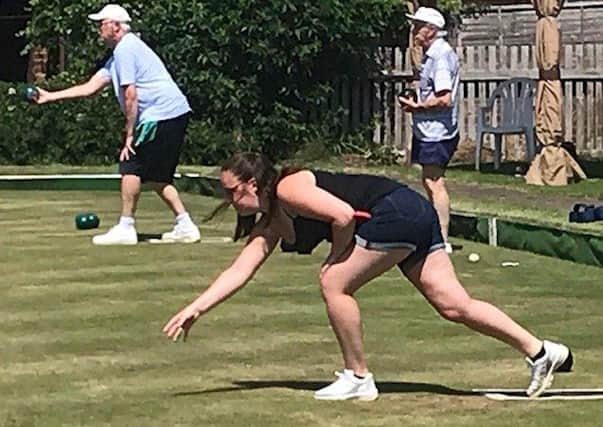 Forbes Road Bowls Club's Helen Holroyd.