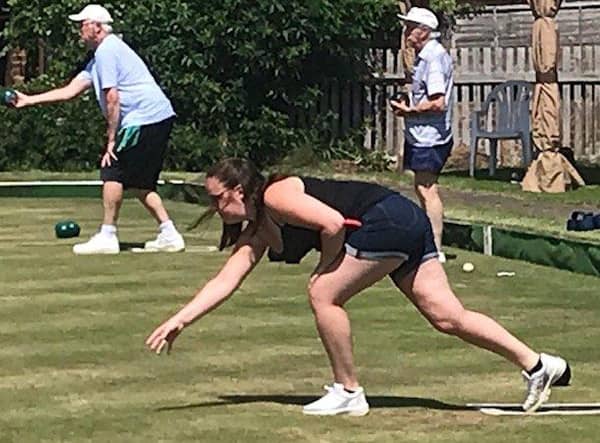 Forbes Road Bowls Club's Helen Holroyd.
