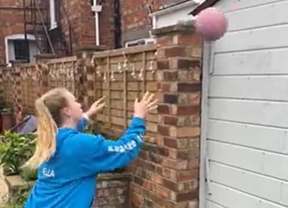 Netball skills in the virtual school games.