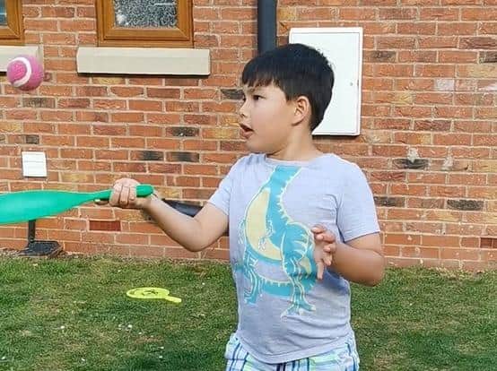 School children have been practising their cricket skills for the school games.