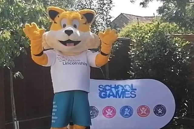 Mascot Max of the School Games.