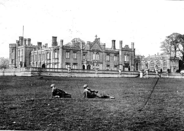 Haverholme Priory 1903, the boys are thought to be Denys and his brother. EMN-200626-145832001