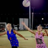Boston Netball League action. Photo: David Dales