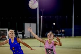 Boston Netball League action. Photo: David Dales