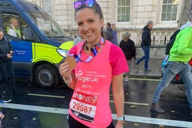 Boston Tri Club athletes at the London Marathon.