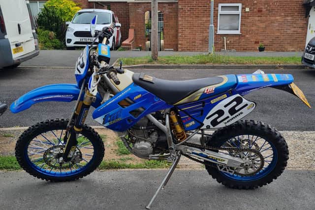 The motorbike stolen from Coningsby. EMN-211110-172330001