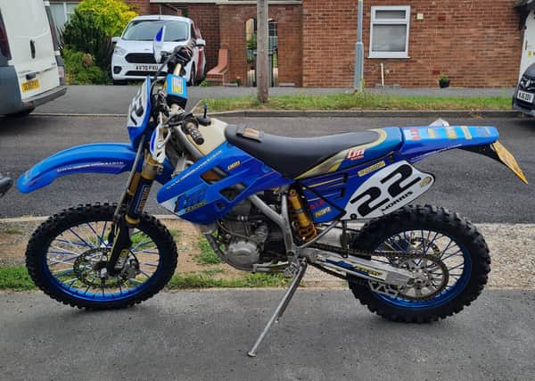 The motorbike stolen from Coningsby. EMN-211110-172330001