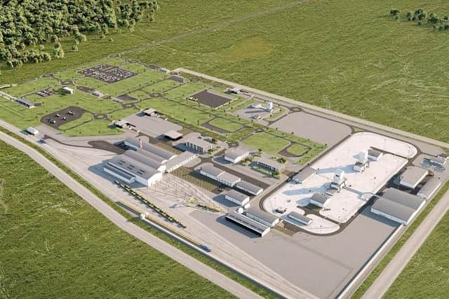 An illustrative example of what a GDF surface facility could look like (not specific to any area).