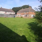 Annie Swift, founder of Evolving Alford, at the site of the new wildlife garden.