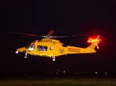 The Air Ambulance currently cannot land or take off from Pilgrim Hospital's helipad during darkness.