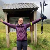 On top of the world - Sian Lovatt has completed the Three Peaks Challenge.