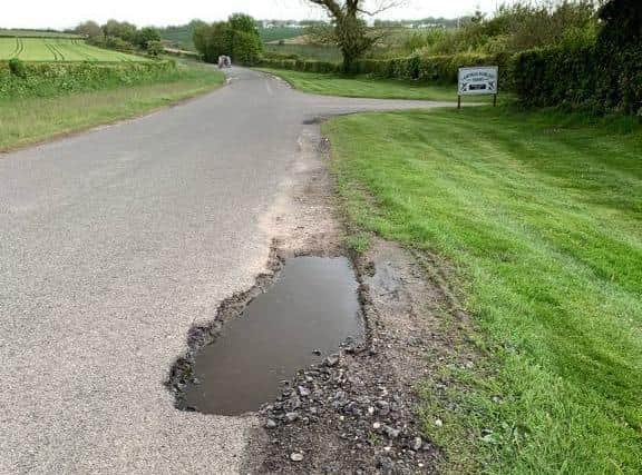 Photo C (LCC Ref 397277) shows a pothole 150mm deep which damaged a motorists car on May 24 this year. Mich says this one was repaired on August 17 - two and a half months after it was reported and yet less than one mile away, LCC failed to repair the one in Photo A.