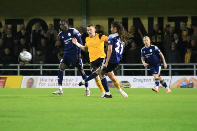 Boston United will welcome Stratford Town to the Jakemans Community Stadium. Photo: Oliver Atkin
