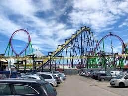 The robbery allegedly took place in the car park next to Fantasy Island.
