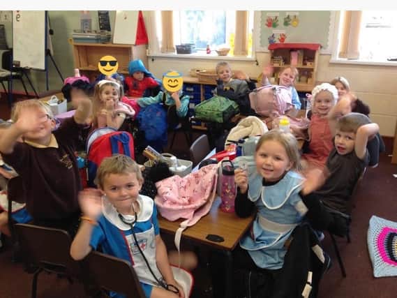 Pupils at the Richmond School in Skegness dressed up as 'Everyday Heroes'.