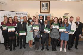 The Sleaford Town Award winners. EMN-211015-095237001