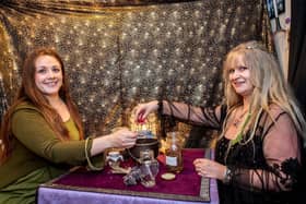 Flange and Prong owner Shelly Mayes and PA Tess Lowe. EMN-211019-110027001