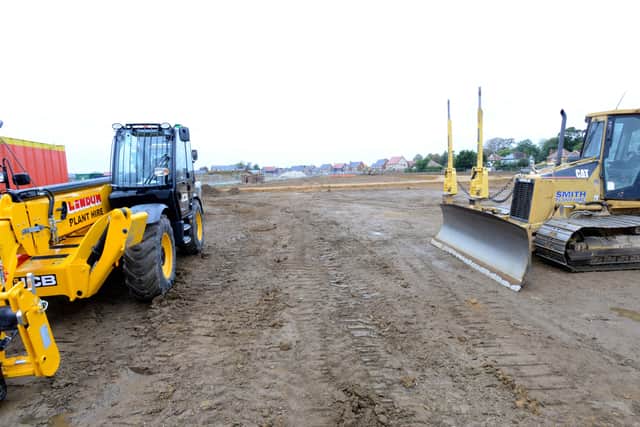 Work starts on the 64 affordable home development at Handley Chase by Longhurst Group and Lindum Group. EMN-211021-113909001