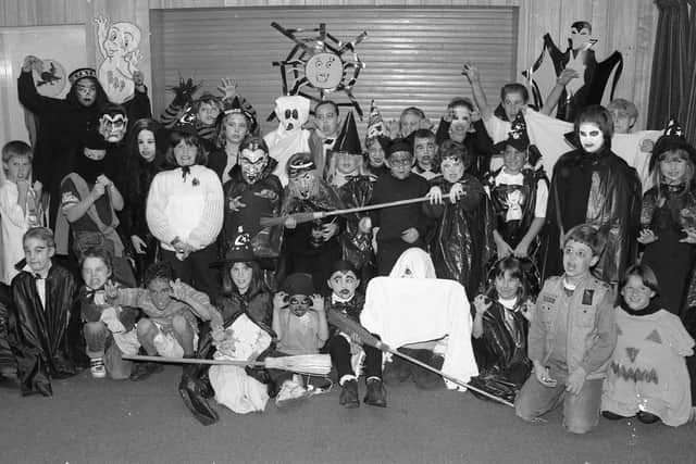 Butterwick Youth Club marking Halloween 25 years ago.