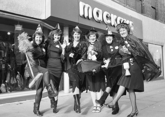 Outside McKay's Strait Bargate store 35 years ago ...