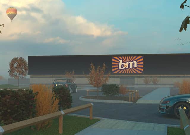 An artist's impression of the proposed B&M store for Mablethorpe.