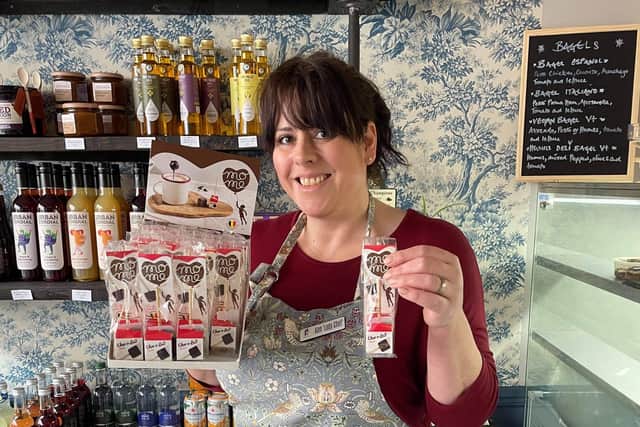 Angharad (pictured) at The Saucy Lady Deli in Cornmarket, Louth.