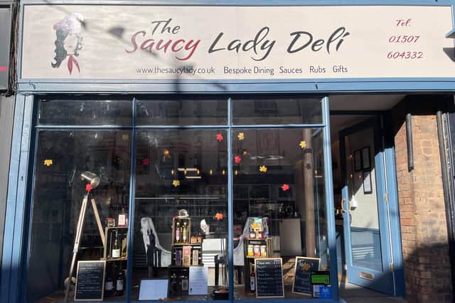 The Saucy Lady Deli in Cornmarket, Louth.