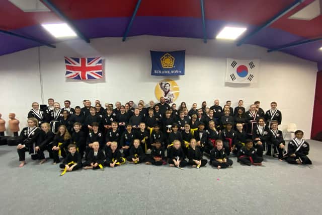 The Kuk Sool Won students.