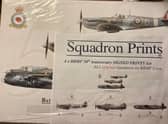 Four signed limited edition prints from BBMF 50th Anniversary have been donated to raise money for the Spilsby and district  branch of the Royal British Legion.