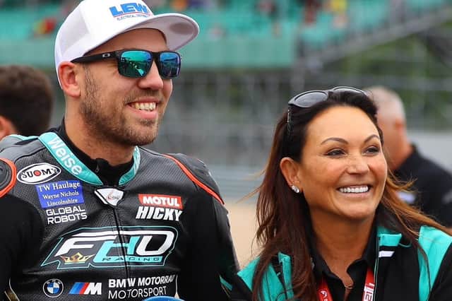 Peter Hickman with Faye Ho.
