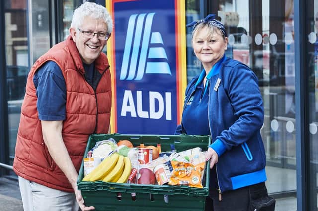 Aldi is donating food to charities this Christmas.