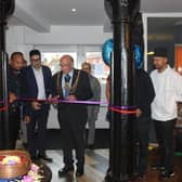 Mayor of Boston Coun Frank Pickett officially opens Everest Bar and Grill in Kirton.