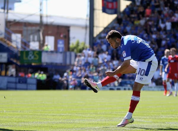 Lalkovic ion action for Portsmouth. Photo: Getty Images