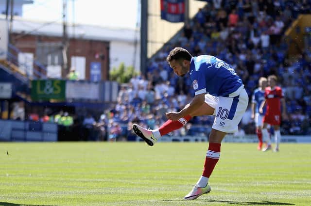 Lalkovic ion action for Portsmouth. Photo: Getty Images